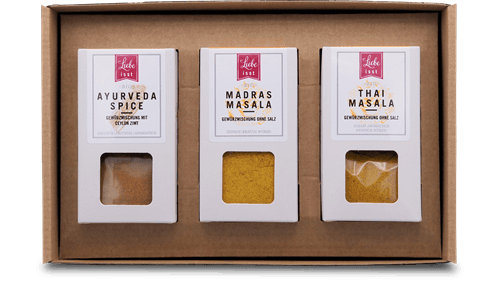 Geschenkpaket "3er India Spice Schachteln"